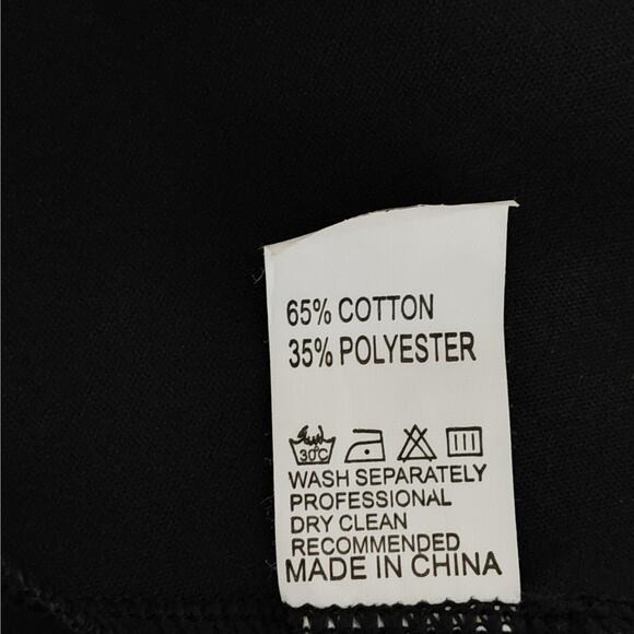 Womens Retro Wednesday Addams Dress Size Large Black Gothic Chic Mod Peter Pan - Picture 5 of 5